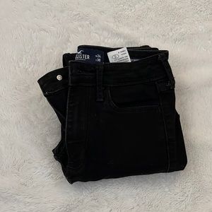Hollister, black skinny jeans